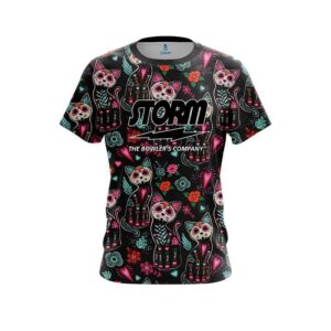 Day Of The Dead Cats CoolWick Bowling Jersey