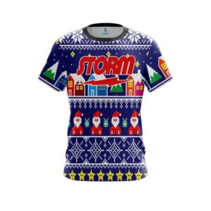 Dirty Santa Blue CoolWick Bowling Jersey