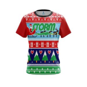 Dirty Santa Red CoolWick Bowling Jersey