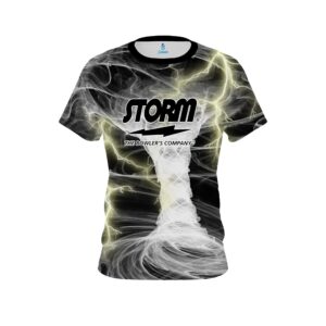 Electrical Tornado White CoolWick Bowling Jersey
