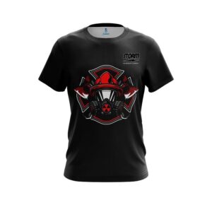 Firefighter Gas Mask CoolWick Bowling Jersey