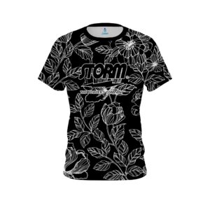 Inverted Flower Tattoo CoolWick Bowling Jersey