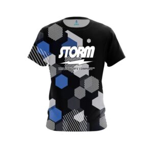 Geometric Monochrome CoolWick Bowling Jersey
