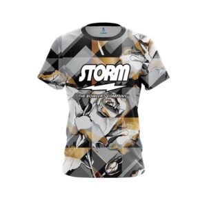 Gold And Black Rose CoolWick Bowling Jersey