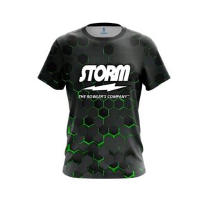 Green Honeycomb Fusion CoolWick Bowling Jersey