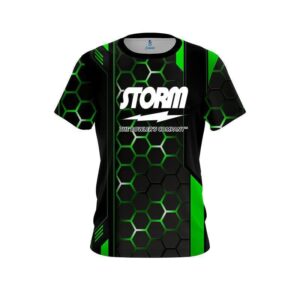 Green Steel Comb CoolWick Bowling Jersey