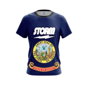 Storm Idaho Flag CoolWick Bowling Jersey
