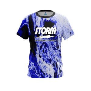 Marble Blue CoolWick Bowling Jersey