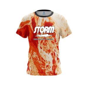 Marble Orange CoolWick Bowling Jersey