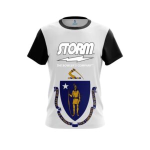 Storm Masssachucets Flag CoolWick Bowling Jersey