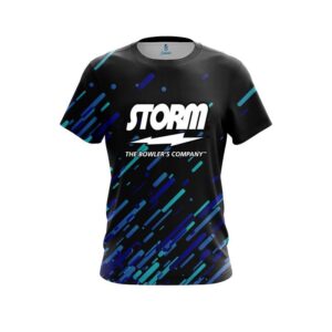 Modern Blue Stripe CoolWick Bowling Jersey