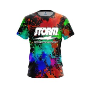 Paint Splatter CoolWick Bowling Jersey