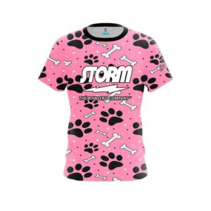 Pink Paws and Bones CoolWick Bowling Jersey