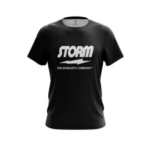Plain Black CoolWick Bowling Jersey