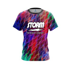 Psychedelic Electric Wave CoolWick Bowling Jersey