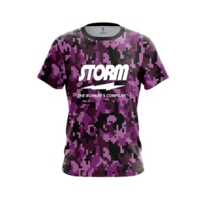 Digital Camo Purple CoolWick Bowling Jersey