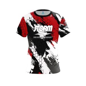 Storm Red Hexagram CoolWick Bowling Jersey
