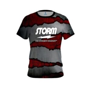 Red Rigid Steel CoolWick Bowling Jersey