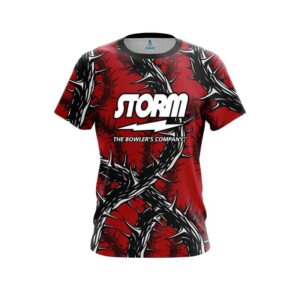 Rock And Roll Red Thorns CoolWick Bowling Jersey