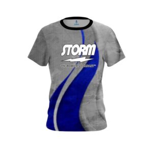Rough Edges Blue CoolWick Bowling Jersey