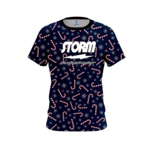 Snowy Candy Cane CoolWick Bowling Jersey