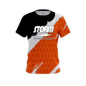 Split Power Orange CoolWick Bowling Jersey