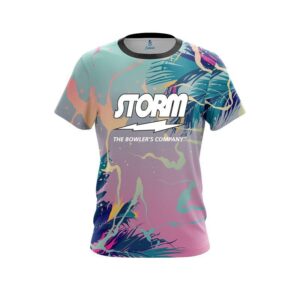 Tropical Ink Splash CoolWick Bowling Jersey