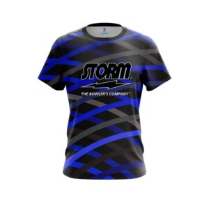 Turmoil Blue CoolWick Bowling Jersey
