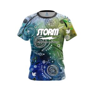 Watercolor Floral Art CoolWick Bowling Jersey