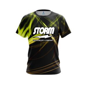 Yellow Spiral CoolWick Bowling Jersey