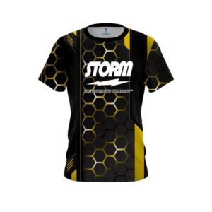 Yellow Steel Comb CoolWick Bowling Jersey