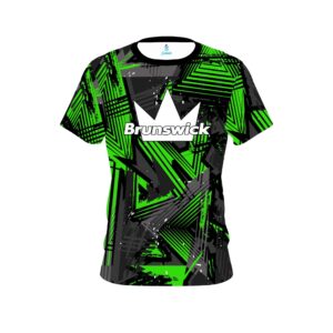 Brunswick Green Triangle CoolWick Bowling Jersey