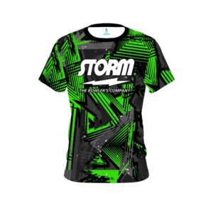 Green Triangles CoolWick Bowling Jersey