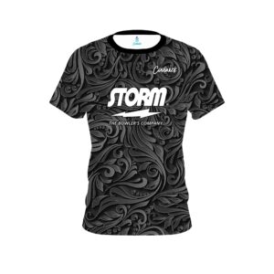 Storm Natalie Kent #GirlBowler Black Damask CoolWick Bowling Jersey