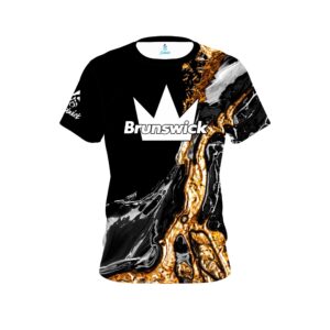 Brunswick Onyx Gold CoolWick Bowling Jersey