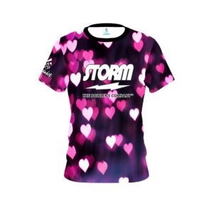 Valentines Hearts Coolwick Bowling Jersey