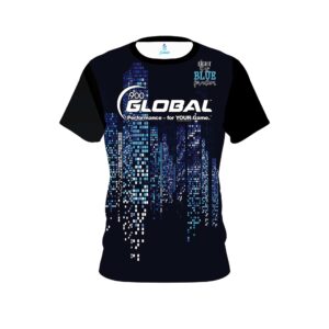 900 Global Autism Light it Up Blue Pixels Bowling Jersey