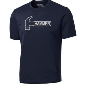 Hammer Men’s Phobia Performance Jersey Bowling Shirt Dri-Fit Navy