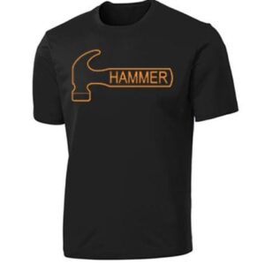 Hammer Men’s Phobia Performance Jersey Bowling Shirt Dri-Fit Black