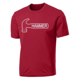 Hammer Men’s Phobia Performance Jersey Bowling Shirt Dri-Fit Red