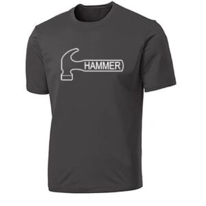 Hammer Men’s Phobia Performance Jersey Bowling Shirt Dri-Fit Charcoal