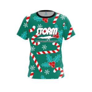 Merry Candy Cane CoolWick Bowling Jersey