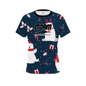 Storm Polar Bear Xmas CoolWick Bowling Jersey